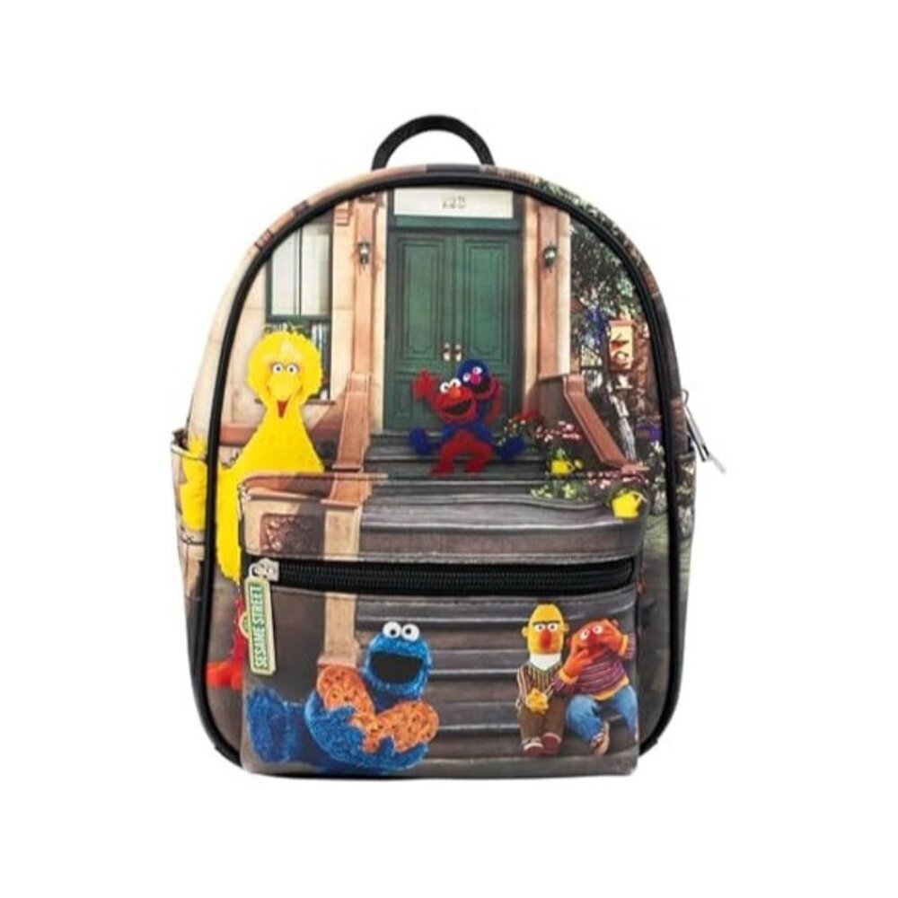 Accessory Innovations Sesame Street 11" Mini PU Backpack Embroidered Elmo – New